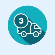 Icon for vehicle delivery services and goods N7