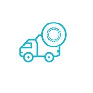 Icon for vehicle delivery services and goods N18