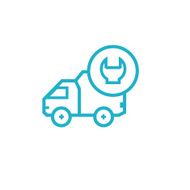 Icon for vehicle delivery services and goods N19