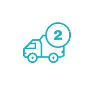 Icon for vehicle delivery services and goods N21