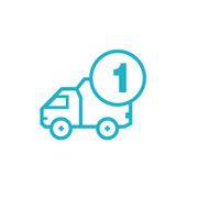 Icon for vehicle delivery services and goods N22