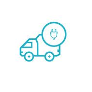 Icon for vehicle delivery services and goods N25