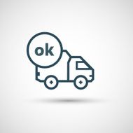 Icon for vehicle delivery services and goods N27