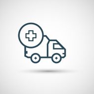 Icon for vehicle delivery services and goods N28