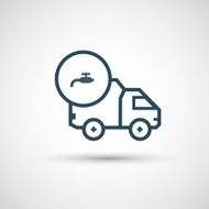 Icon for vehicle delivery services and goods N31