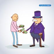 Bank icon hand drawn illustration N3