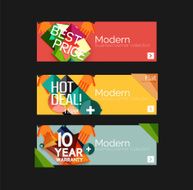 Set of banners with stickers labels and elements for sale N40
