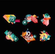 Set of labels stickers banners badges and elements for sale N35