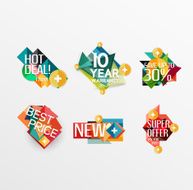 Set of labels stickers banners badges and elements for sale N36