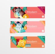 Set of banners with stickers labels and elements for sale N41