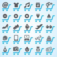 Online Shopping and E-commerce Icons Set