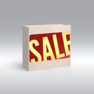 Packing with sale label