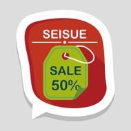 shopping sale price tag flat icon with long shadow eps10 N20
