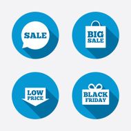 Sale speech bubble icon Black friday symbol N34