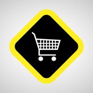shopping cart icon great for any use Vector EPS10