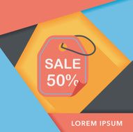 shopping sale price tag flat icon with long shadow eps10 N26