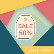 shopping sale price tag flat icon with long shadow eps10 N28
