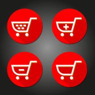 shopping cart icon great for any use Vector EPS10 N2