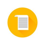 Cheque flat icon