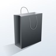 Gray shopping bag