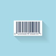 Flat web icon Barcode