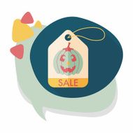 Halloween SALE flat icon with long shadow eps10 N11
