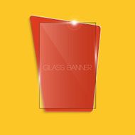 Abstract colourful glass banner
