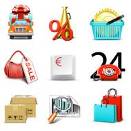 Shopping Icons N124