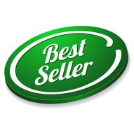 Green oval best seller button