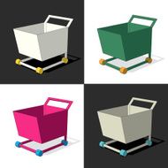 colored cart