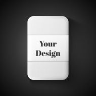 White Package Box Illustration Isolated On Black Background Product Packing N16