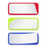 Set of stickers-banners for design Vector illustration N2
