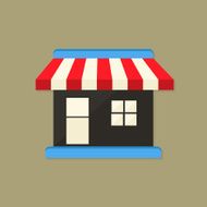 Market Shop Flat Icon