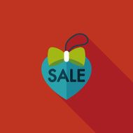 Valentine's Day SALE flat icon with long shadow eps10 N36