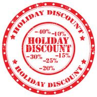 Holiday Discount-stamp