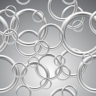 Seamless background of metal rings