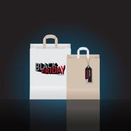 Black friday sale two bag with background