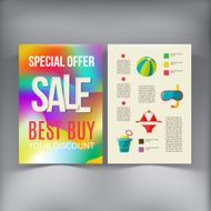 Sale Brochure Flyer design vector template