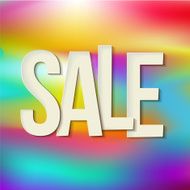 Sale typography background Vector