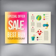 Sale Brochure Flyer design vector template N2