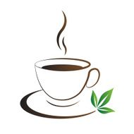 Tea cup icon brown N2