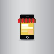 mobile shop vector illustration eps10