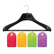 Tags on hanger