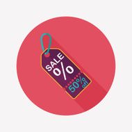 shopping sale price tag flat icon with long shadow eps10 N46