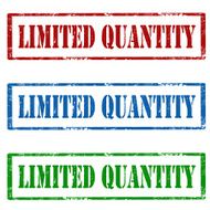 Limited Quantity-stamps