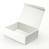 blank open paper box N2