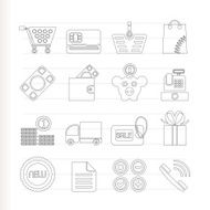 Online shop icons N8