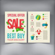Sale Brochure Flyer design vector template N4