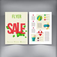 Sale Brochure Flyer design vector template N5