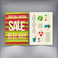 Sale Brochure Flyer design vector template N6
